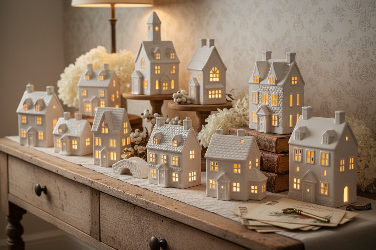 Lichthäuser aus Porzellan & Keramik