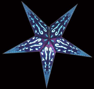 Stern Curves blue 5 Zacken 40cm  ( Neuware incl. 19% MwSt.)