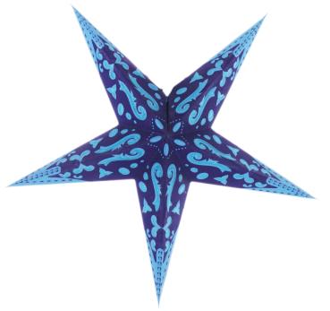 Stern Curves blue 5 Zacken 40cm  ( Neuware incl. 19% MwSt.)