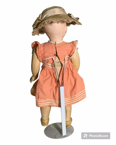 Alte Massepuppe – 45 cm – mit Schlafaugen und Originalkleidung