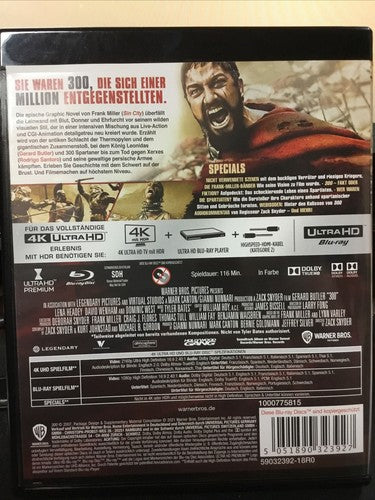 300 - 4K Ultra HD Blu-ray - (Gerard Butler) # UHD+BLU-RAY-