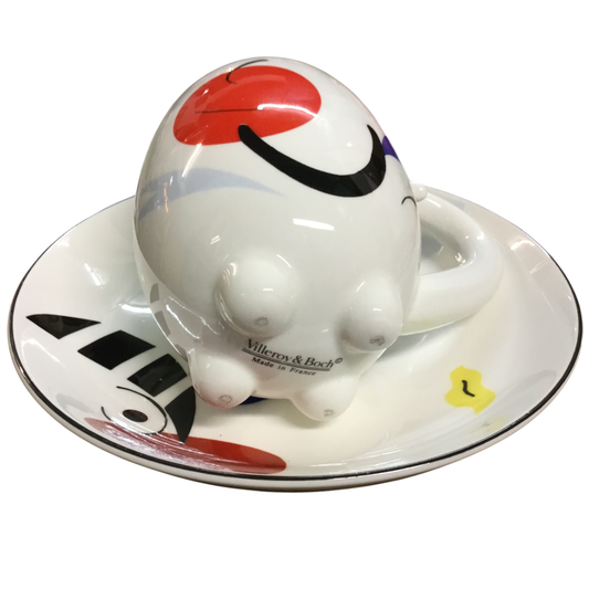 Villeroy & Boch Tasse mit Unterteller Animal Park – Design-Sammlerstück – Made in France