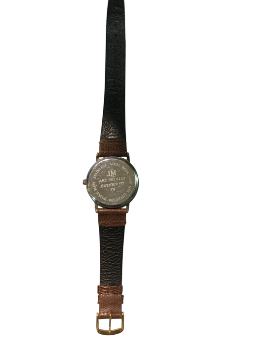 JM Quartz Armbanduhr Modell 6120 – Japan Uhrwerk – vintage – läuft – Art. 6120