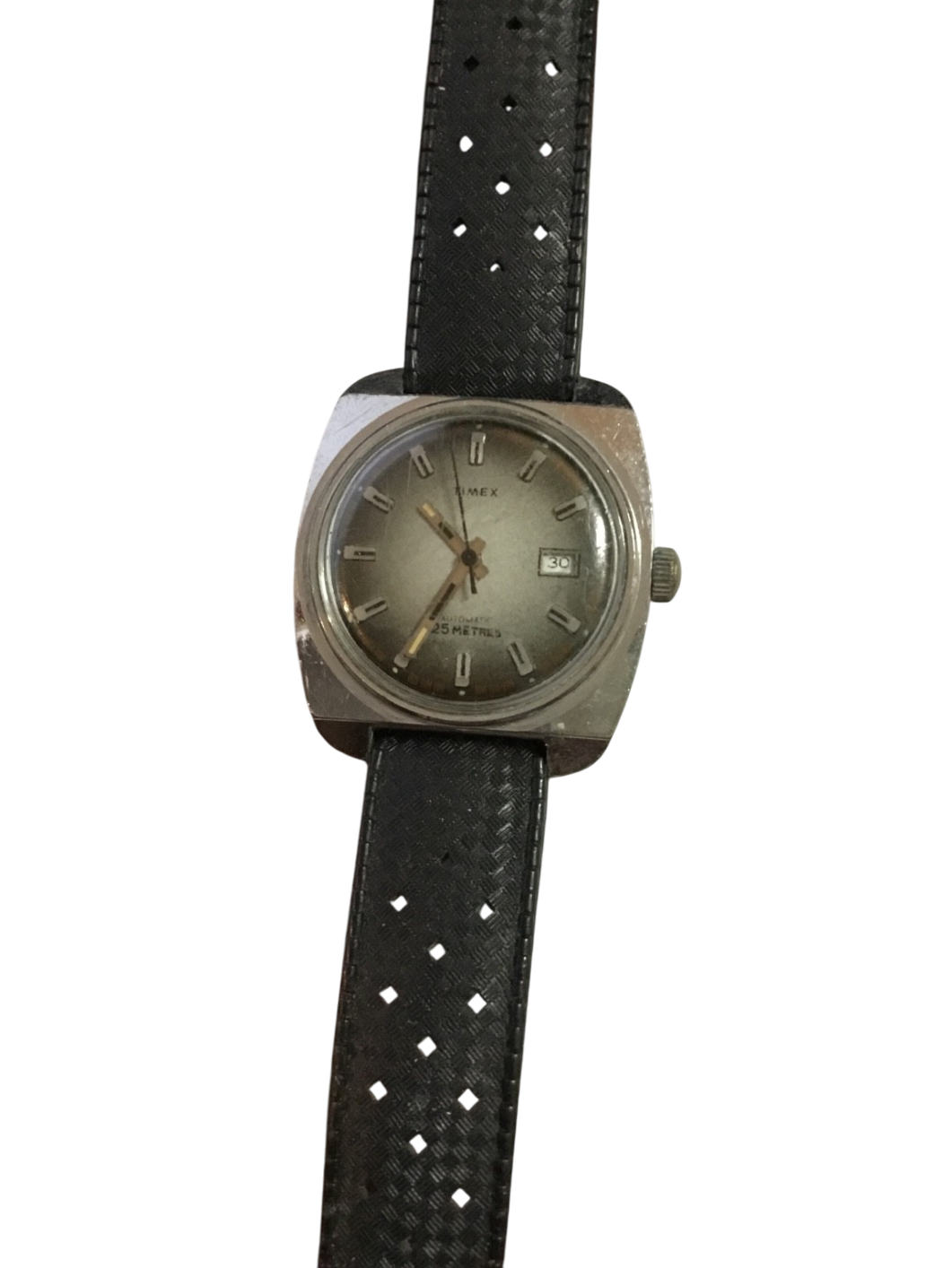 🕰️ Timex Automatic 25M – Vintage Armbanduhr 70er Jahre – Automatik – Tropic Band