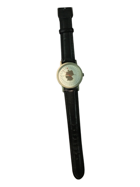 Armbanduhr mit Deutschland-Motiv – Wiedervereinigung / DDR / Ost-West Design