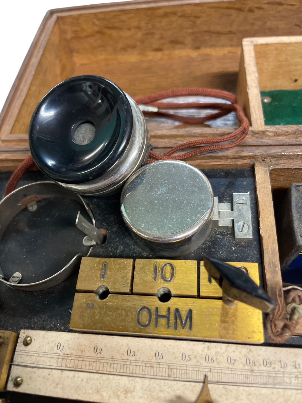 🔌 WHEATSTONE Antikes elektrisches Messgerät in Holzbox