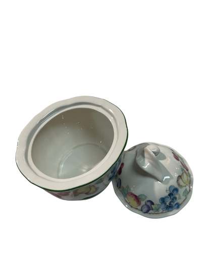 Villeroy & Boch Melina Zuckerdose 0,25 L mit Deckel – Obstdekor