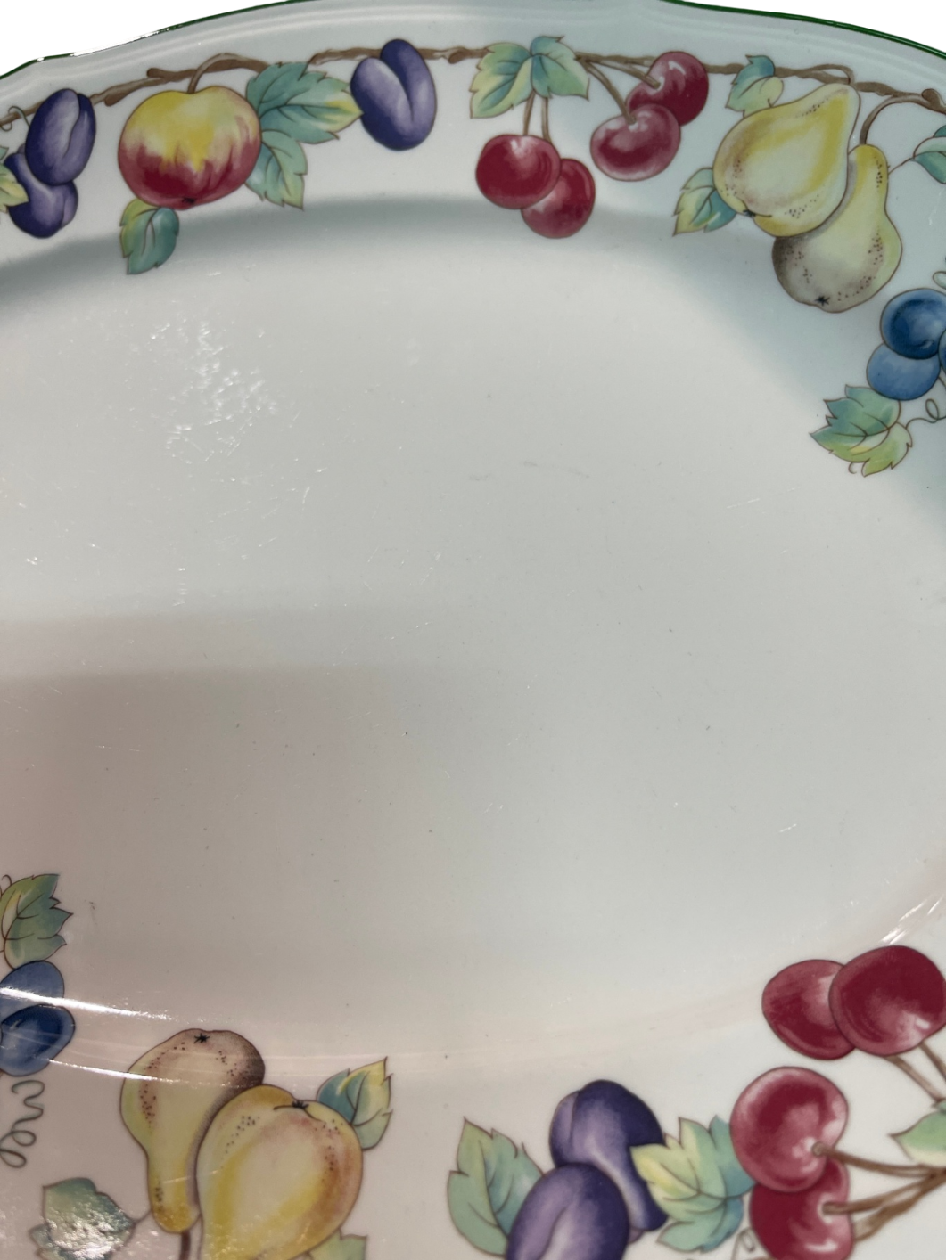 ViVilleroy & Boch Melina Servierplatte oval 33 cm – Obstdekor, gebraucht