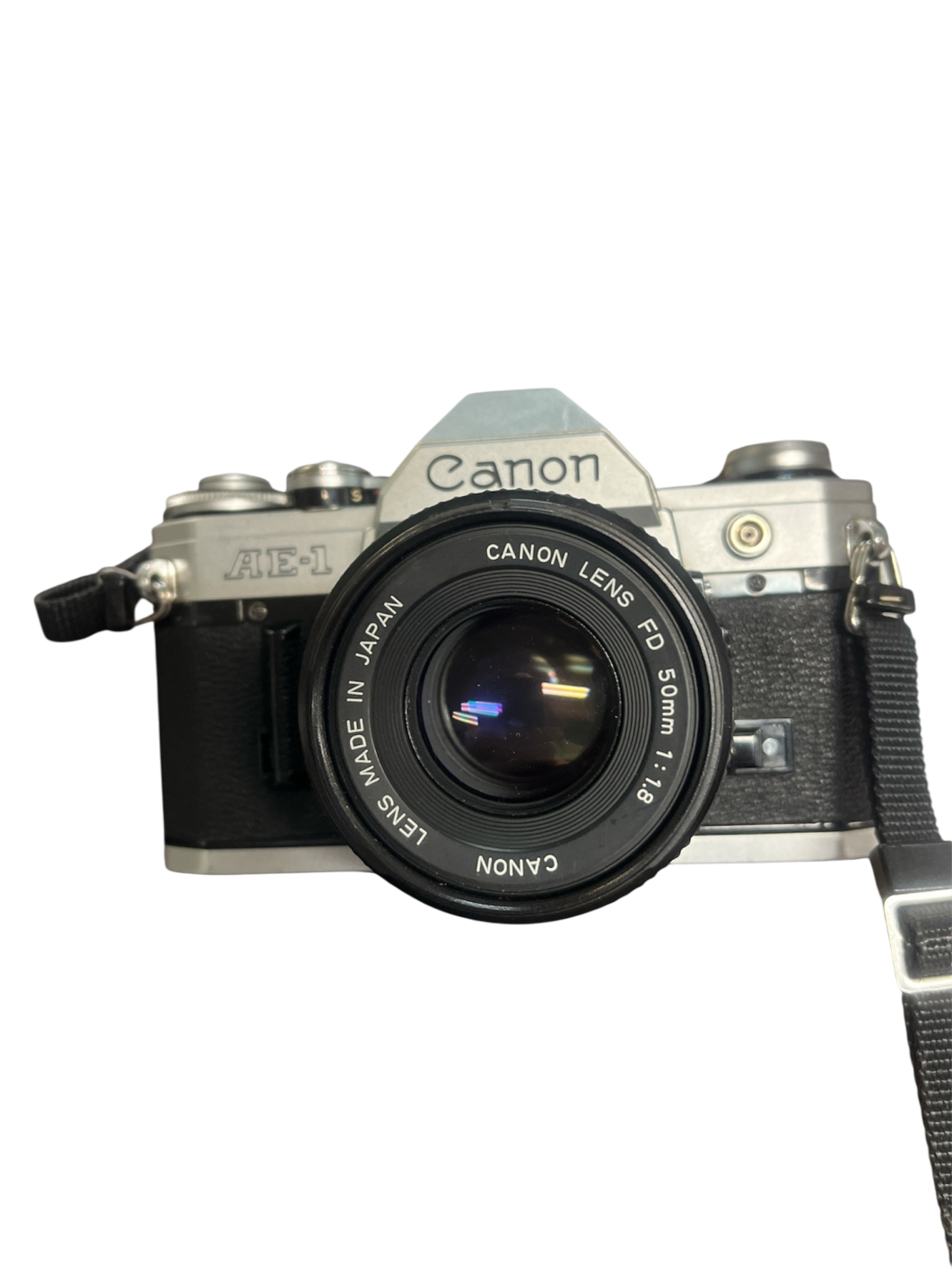 Canon AE-1 mit Canon FD 50mm 1:1.8 – ungeprüft – für  Sammler