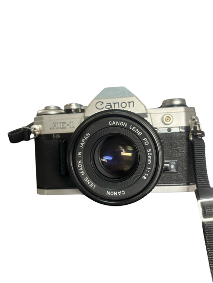 Canon AE-1 mit Canon FD 50mm 1:1.8 – ungeprüft – für  Sammler