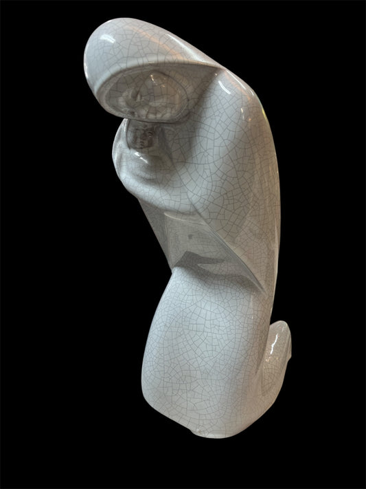  Skulptur von Hermann Paul Simon -Bonn– Keramik 44 cm, Maria mit Jesuskind 