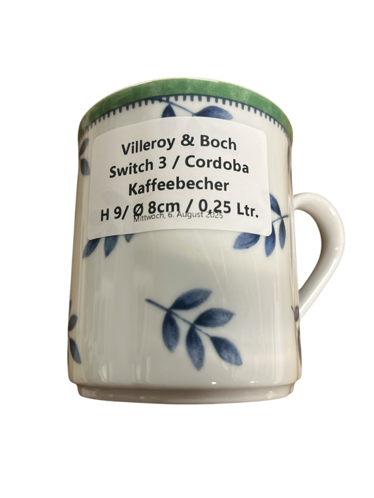 Switch 3 Cordoba / Villeroy & Boch Kaffeebecher h 9 cm