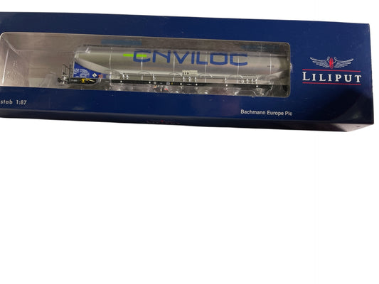 Liliput L 235874 H0 Silowagen für Staubguttransport ENVILOC, DB, Ep.VI, Neu OVP