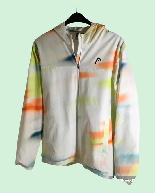 Tennisjacke Jacke Head "Blur" bunt Gr. L -wie neu
