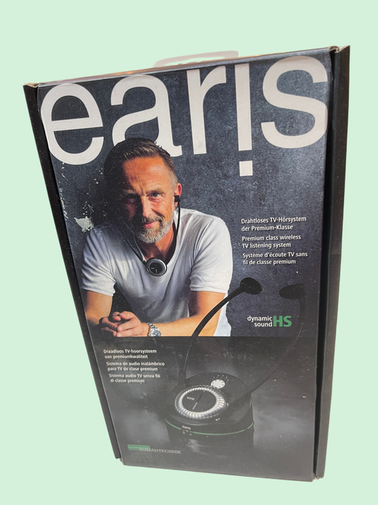 Humantechnik earis TV-Hörsystem Set A-4100-0 | Wireless Kopfhörer für TV | Dynamic Sound HS