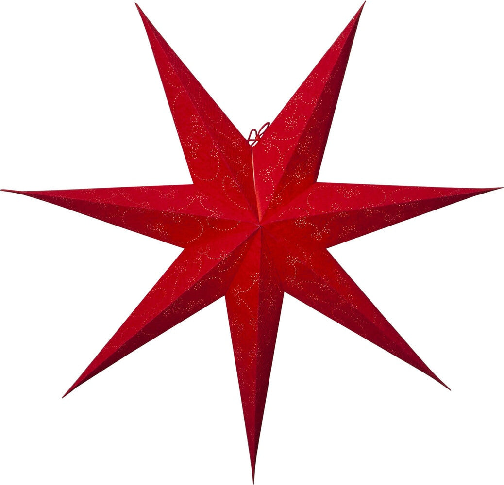 Stern aus Papier  Decorus rot Ø 75cm (Neuware incl. 19% Mwst.)