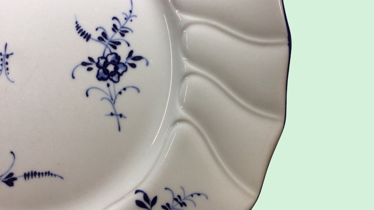 Teller Kuchenteller Alt Luxemburg Villeroy & Boch  / 18,5 cm Kratzer auf der Oberfläche