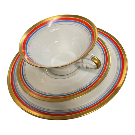 Rosenthal Selb Bavaria „Madeleine“ | Sammeltasse mit Untertasse & Kuchenteller | Goldrand | 50er Jahre