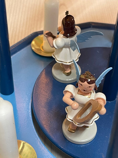 Erzgebirge Weihnachtspyramide Planck, Engelpyramide, neuwertig, Originalverpackung