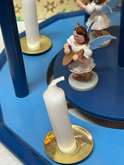 Erzgebirge Weihnachtspyramide Planck, Engelpyramide, neuwertig, Originalverpackung