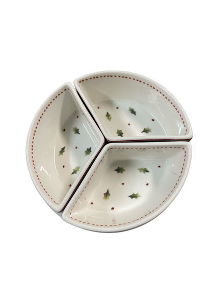 Villeroy & Boch „Toy’s Delight“ – Servierset mit 3 Einsatzschalen – Weihnachtsdekor – Porzellan