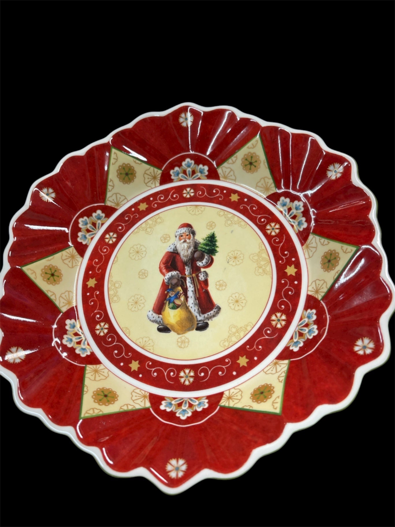 Villeroy & Boch Weihnachtsteller – „Nostalgic Christmas“ – Porzellan – Weihnachtsmann Motiv – Ø 29 cm