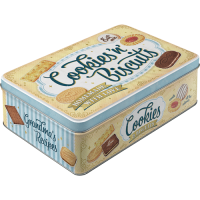 Blechdose Flach »Cookies 'n' Biscuits« (Neuware incl. 19% MwSt.) NostalgicArt