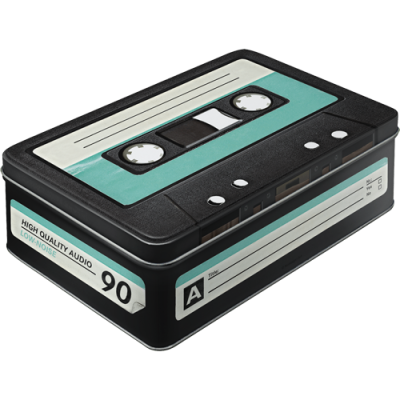 Blechdose Flach Retro Cassette (Neuware incl. 19% MwSt.) NostalgicArt