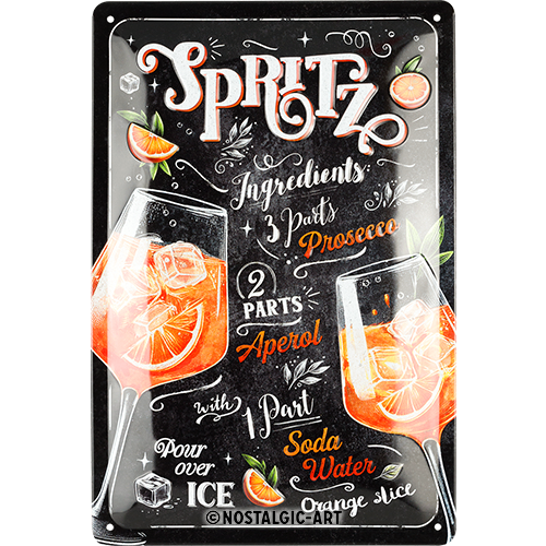Blechschild 20 x 30 cm »Aperol Spritz« (Neuware incl. 19% MwSt.) NostalgicArt