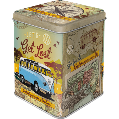 Blechdose Teedose  VW Bulli -Let`s go Lost (Neuware incl. 19% MwSt.) NostalgicArt