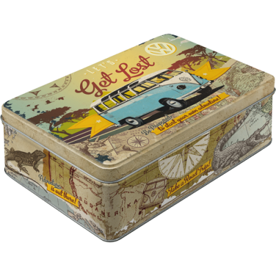 Blechdose Flach VW Bulli-Let`s Get Lost (Neuware incl. 19% MwSt.) NostalgicArt