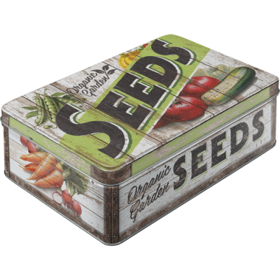 Blechdose Flach Garden Seeds (Neuware incl. 19% MwSt.) NostalgicArt