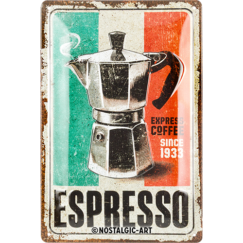 Blechschild 20 x 30 cm »Espresso« (Neuware incl. 19% MwSt.) NostalgicArt