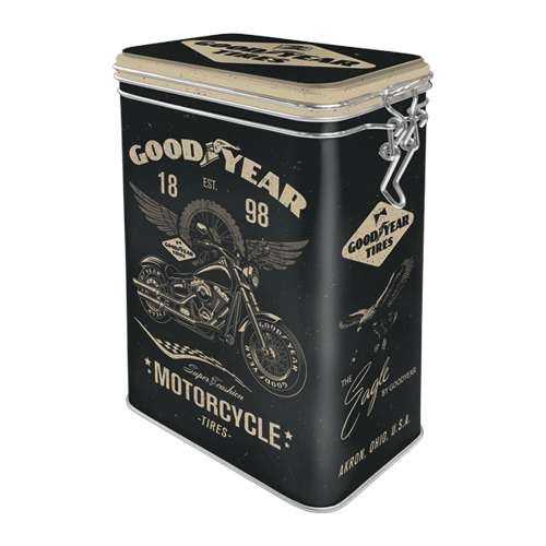 Blechdose Aromadose »Goodyear - Motorcycle«  (Neuware incl. 19% MwSt.) NostalgicArt