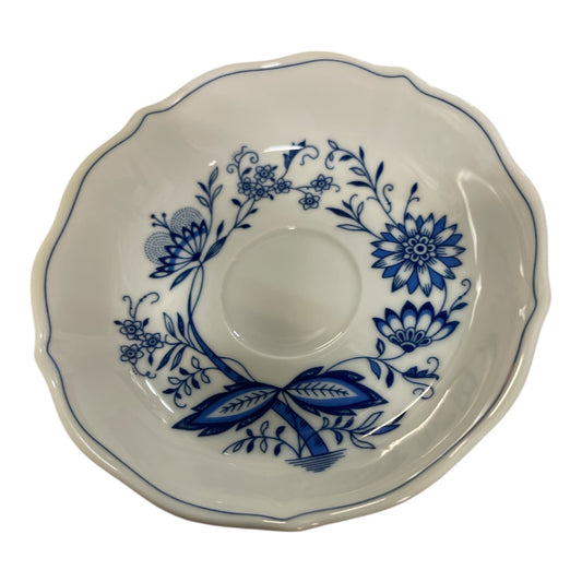 Untertasse Form Marienbad Ingres weiss Zwiebelmuster