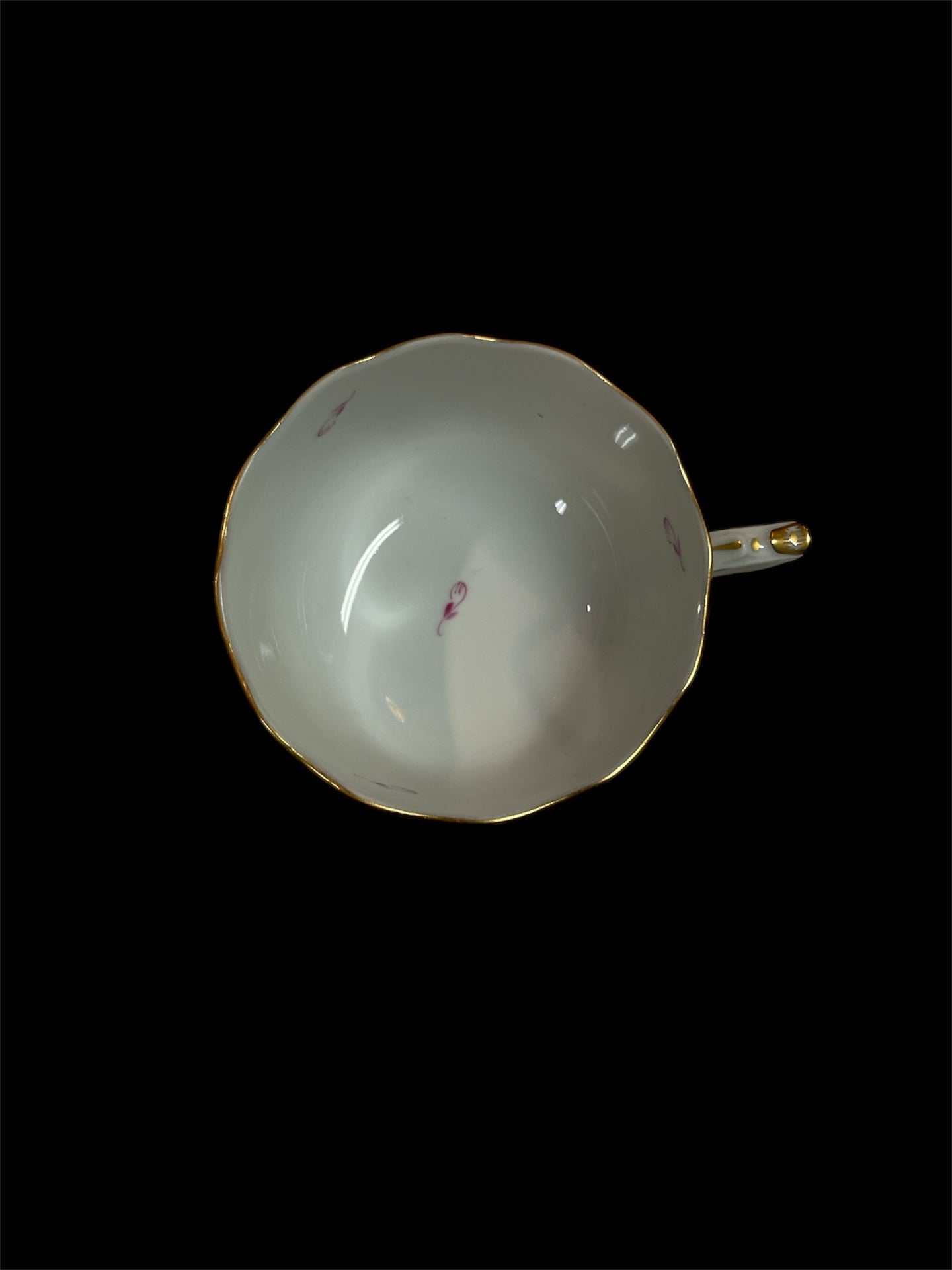 Herend Hungary Apponyi Purpur Kaffeetasse Tasse mit Untertasse ohne Spiegel 704/AP