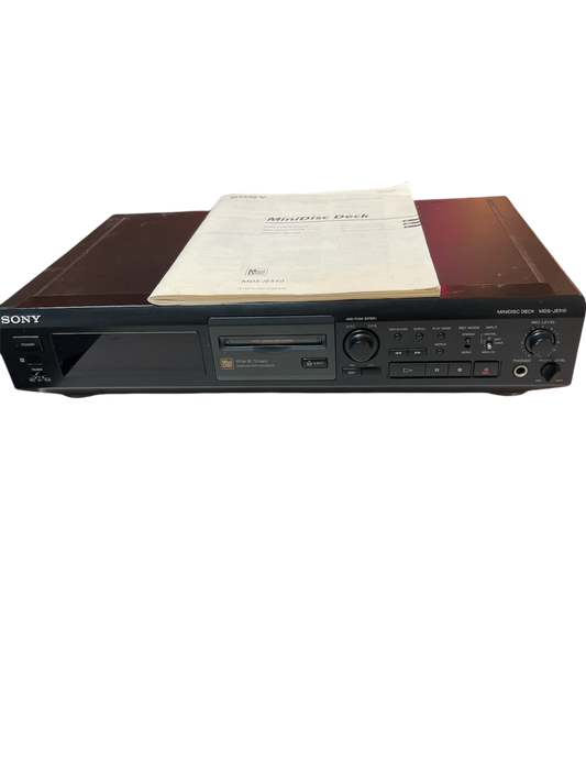 Sony MDS-JE510 MiniDisc Deck, schwarz, geprüft mit Fernbedienung