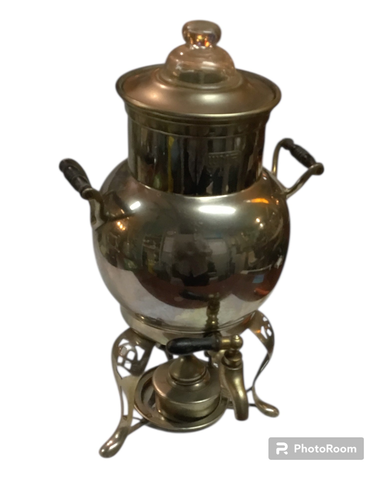 Antike Kaffeemaschine / Samowar mit Spiritusbrenner, ungetestet jetzt 50 % billiger