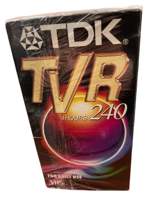 TDK TVR VHS Videokastten 4 Stunden neu - noch eingeschweißt