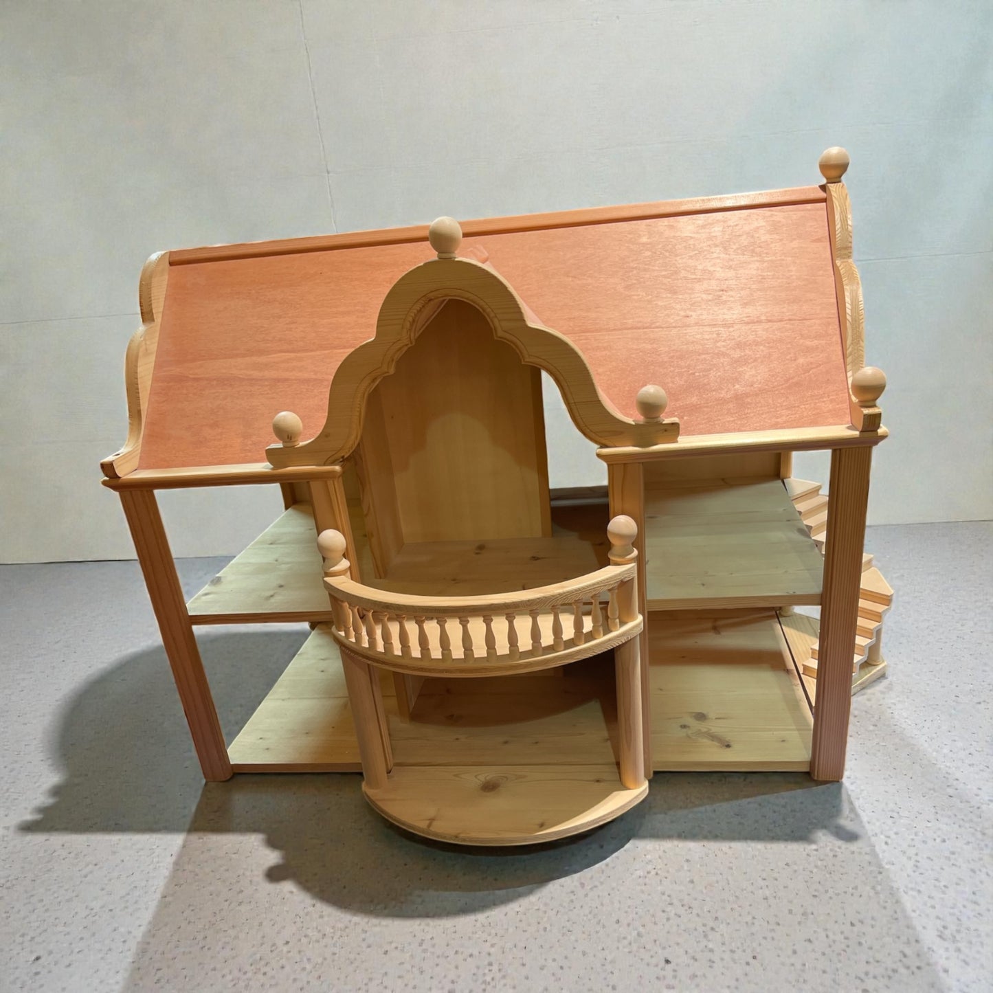 Bodo Hennig Puppenhaus Holz  | 1990er | Balkon & Treppe | zerlegbar