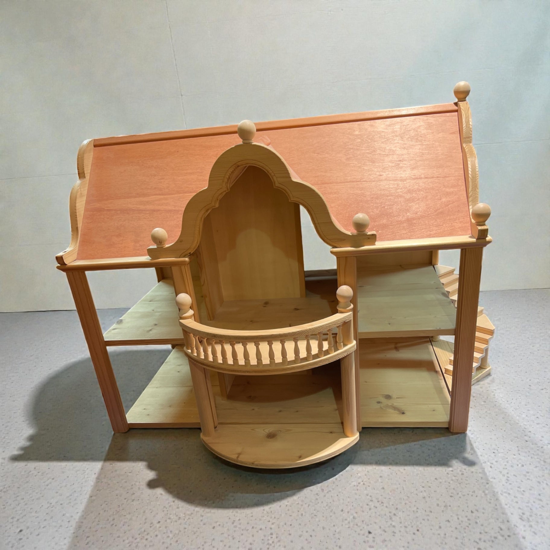 Bodo Hennig Puppenhaus Holz  | 1990er | Balkon & Treppe | zerlegbar