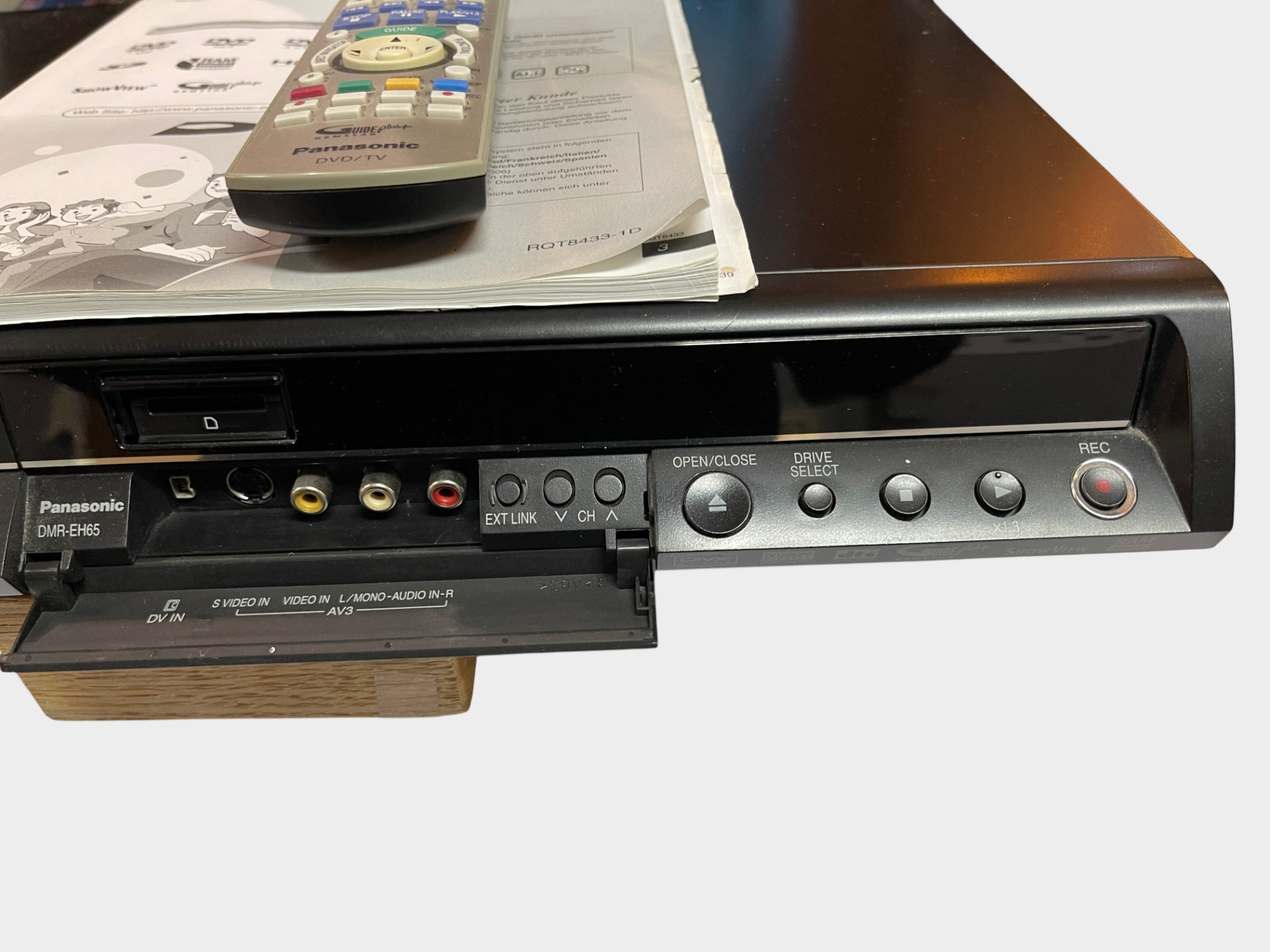 Panasonic DMR-EH65 DVD-Recorder HDD 250 GB HDMI Festplattenrecorder inkl. Fernbedienung