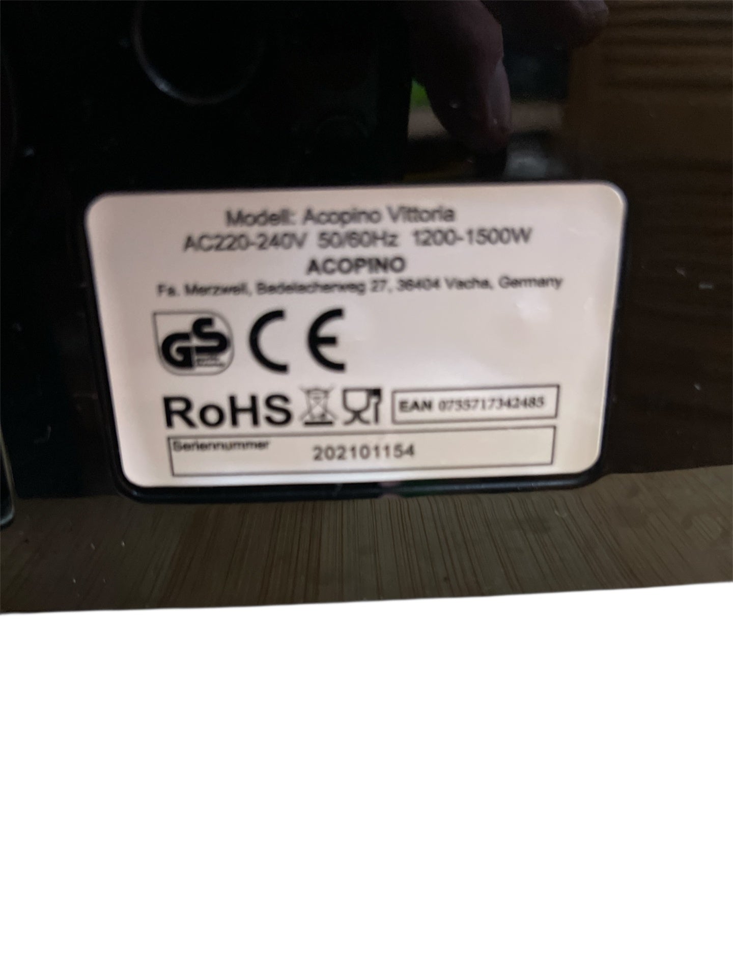 Acopino Vittoria Kaffeevollautomat - Gebraucht, voll funktionsfähig, reinigungsbedürftig