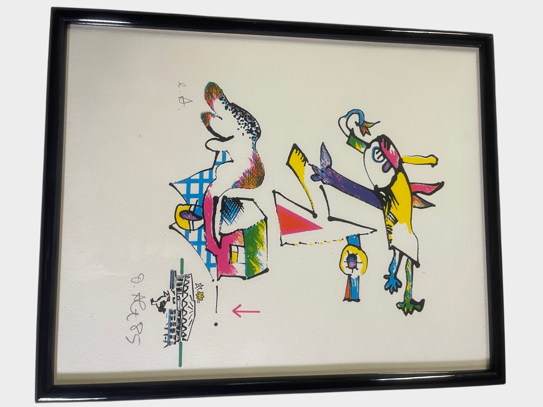 Otmar Alt Gerahmte Druckgrafik (Künstlerabzug e.A.) von 1985