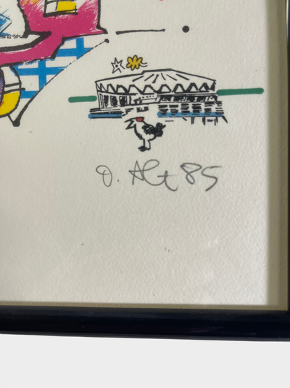 Otmar Alt Gerahmte Druckgrafik (Künstlerabzug e.A.) von 1985