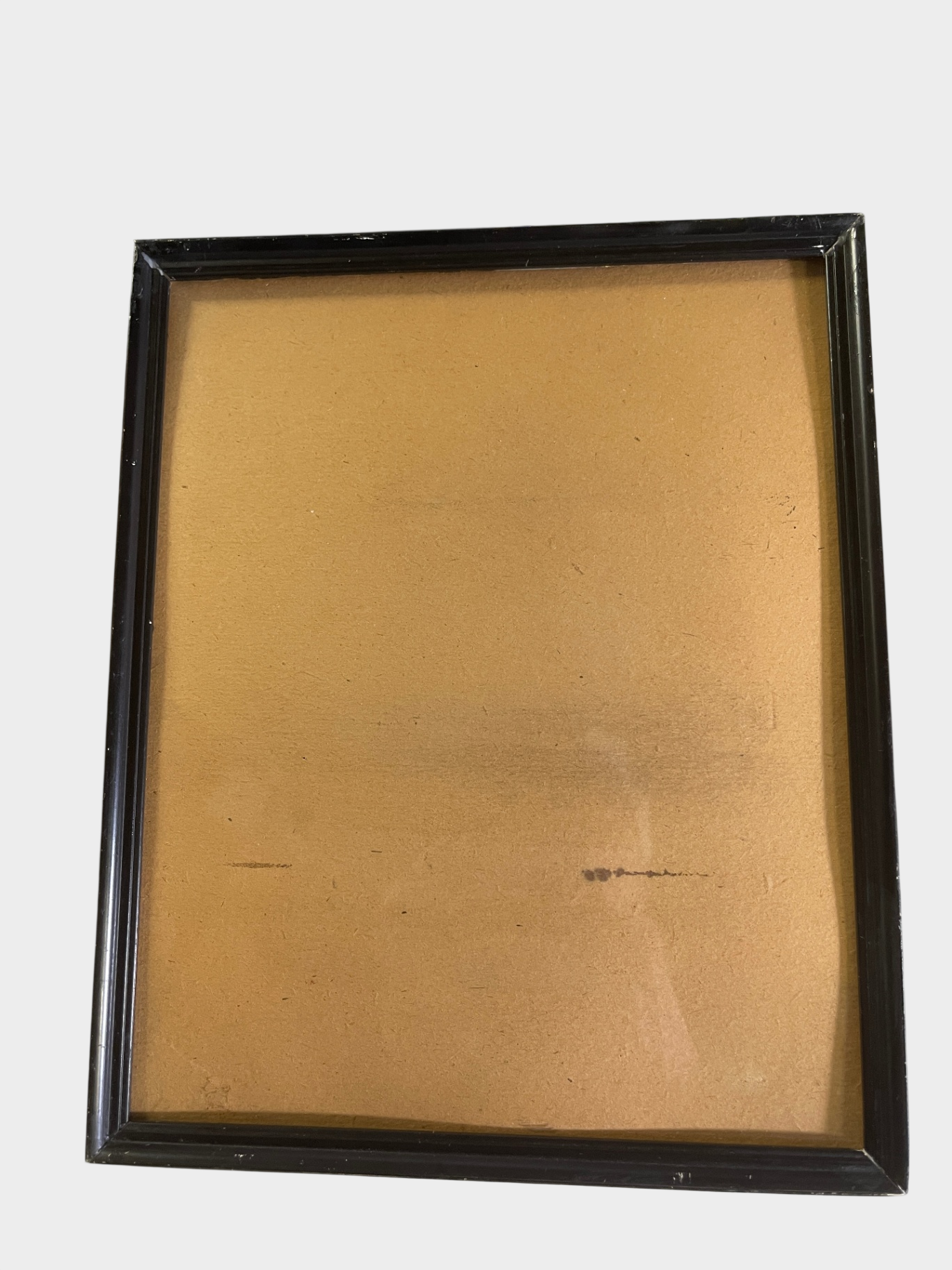 Antiker Bilderrahmen aus Holz, schwarz, ca. 1930, ohne Glas