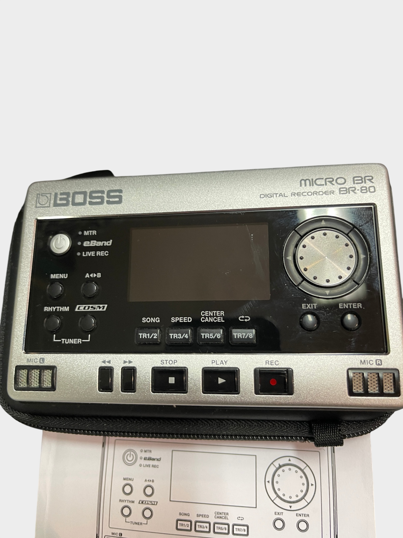 BOSS Micro BR-80 Digitaler Recorder mit Zubehör und SD-Karten