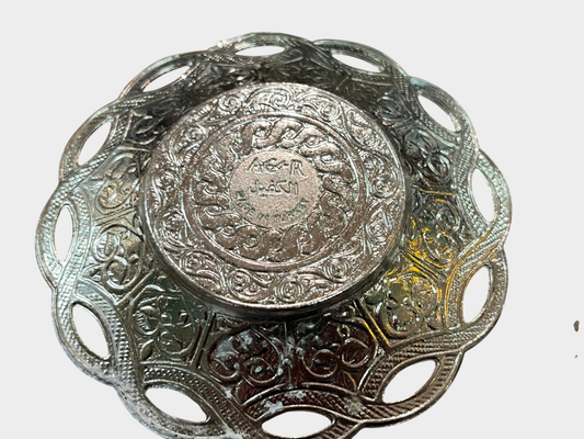 ARSAL Kaffeeservice Tablett 2 Tassen Untertassen Metall Porzellan Türkei