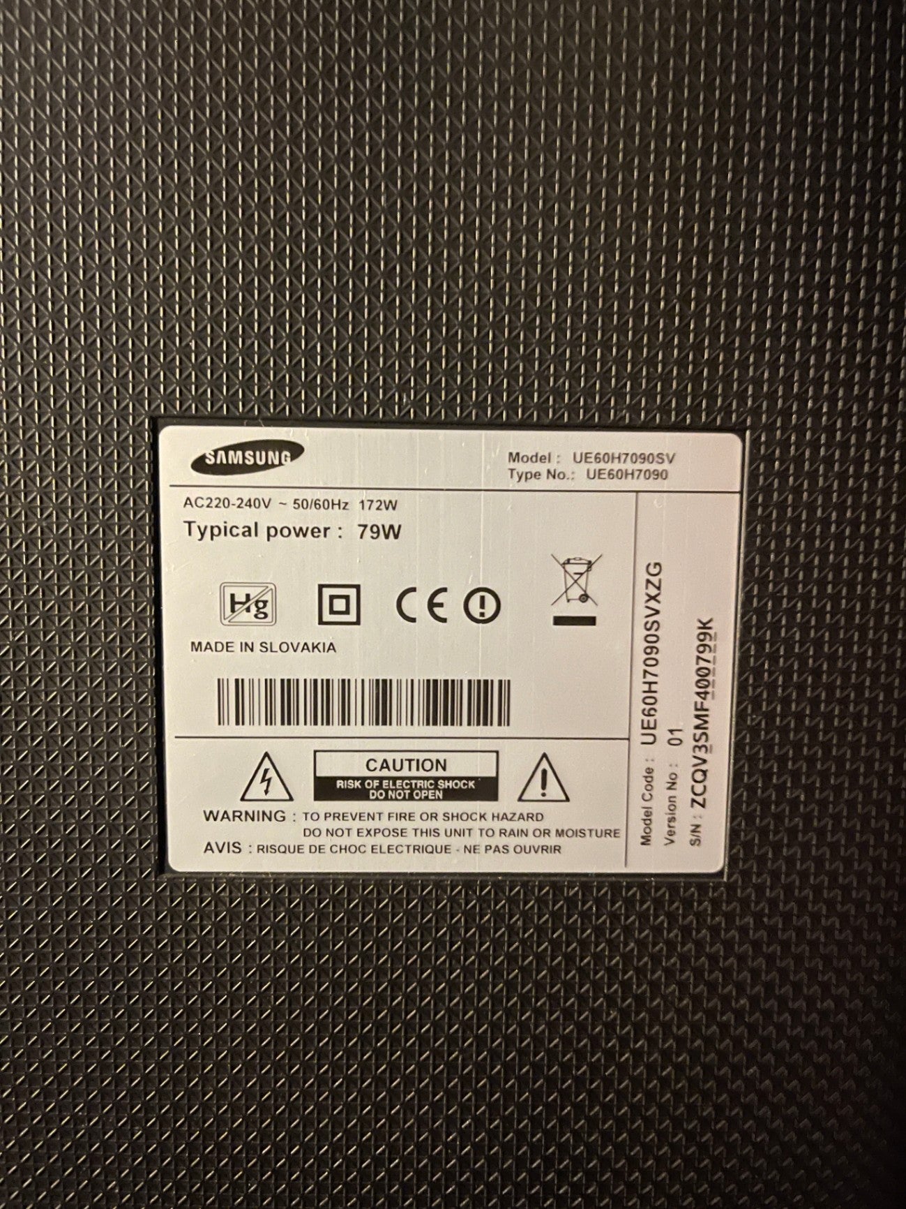 Samsung UE60H7090 60 Zoll Smart TV Full HD WLAN + 2 Fernbedienungen Wandhalterung