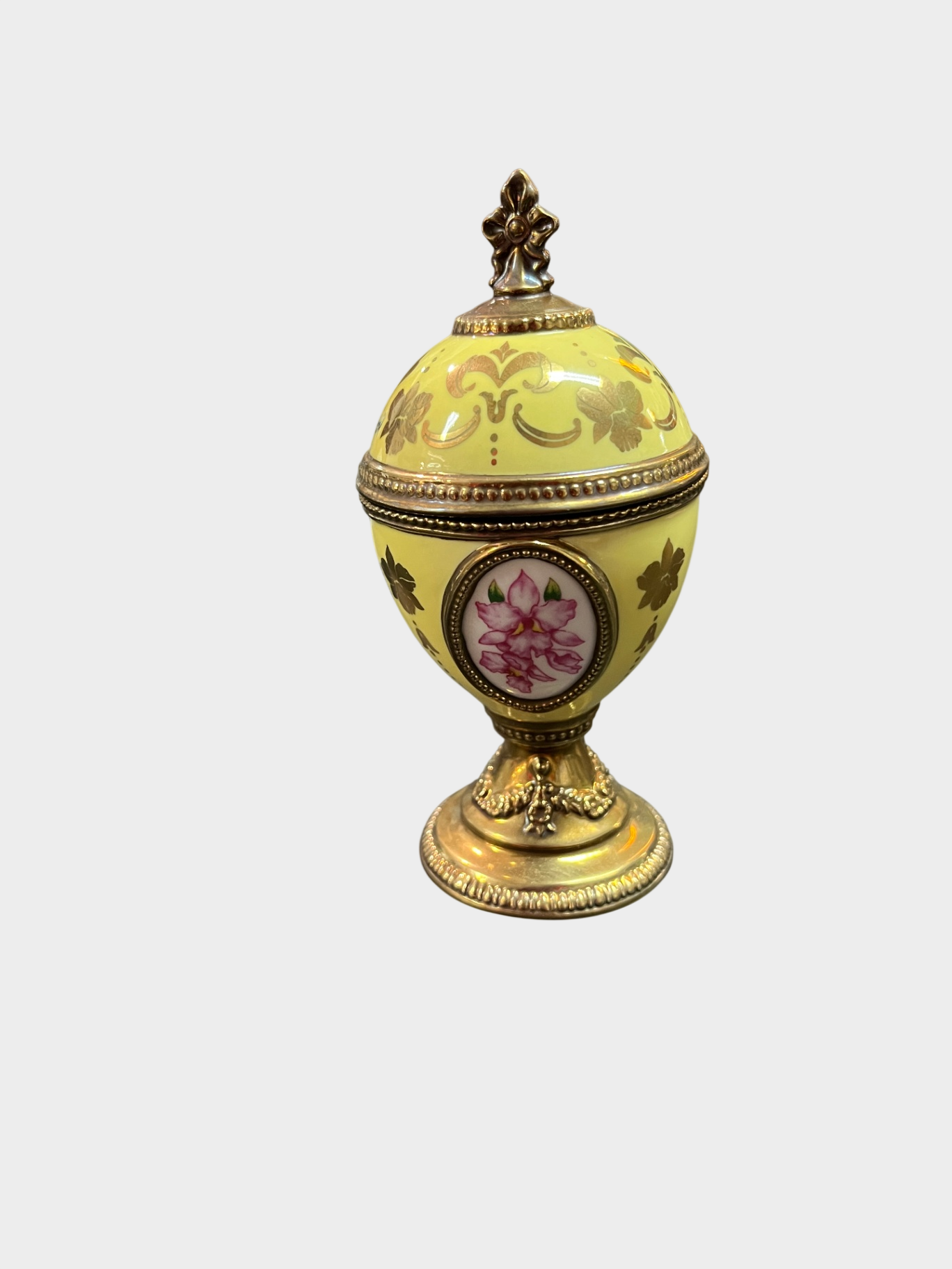 House of Fabergé Musical Egg Orchid 1998 Porzellan